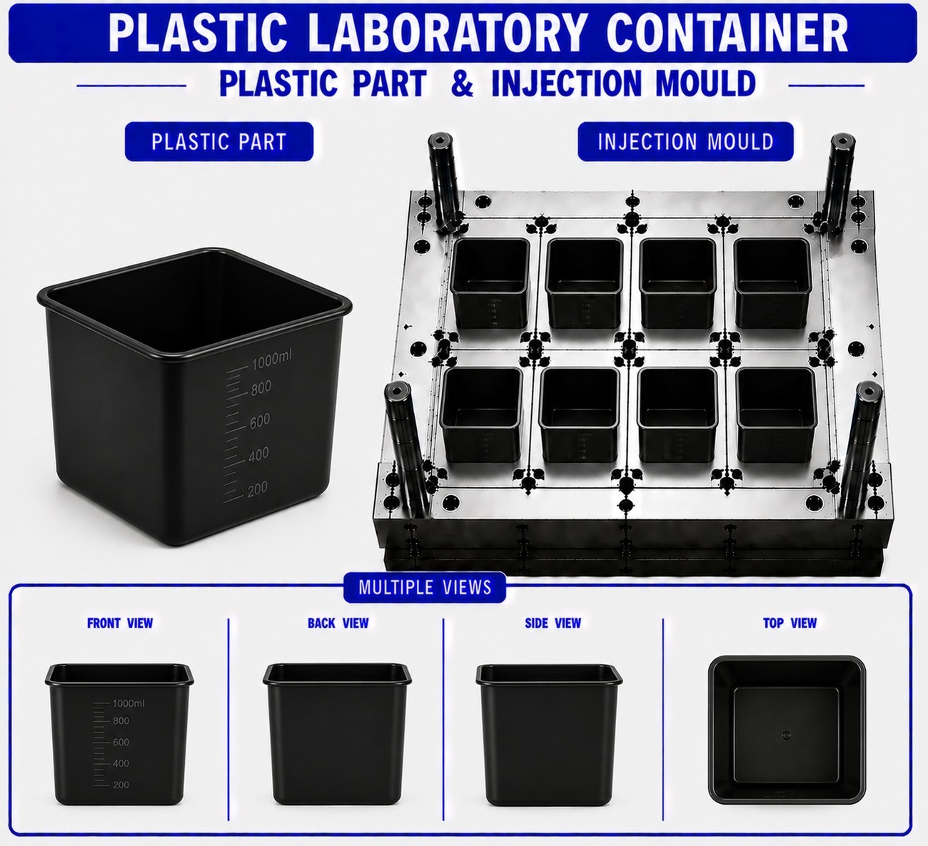 Plastic Laboratory Container Mould and Moulding Service